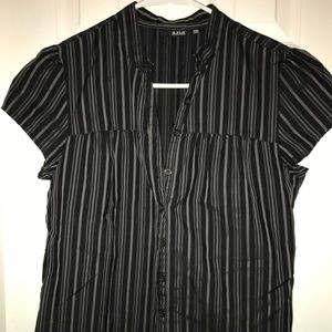 A.n.a black with silver stripes sz S